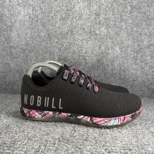 Nobull Outwork Trainers Womens 8.5 Shoes Black Tropical Floral Crossfit Training